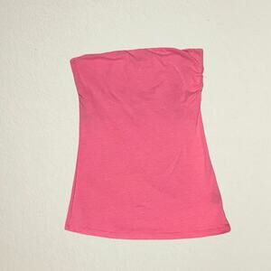 Pink tube top Y2K coquette babygirl balletcore 2000s